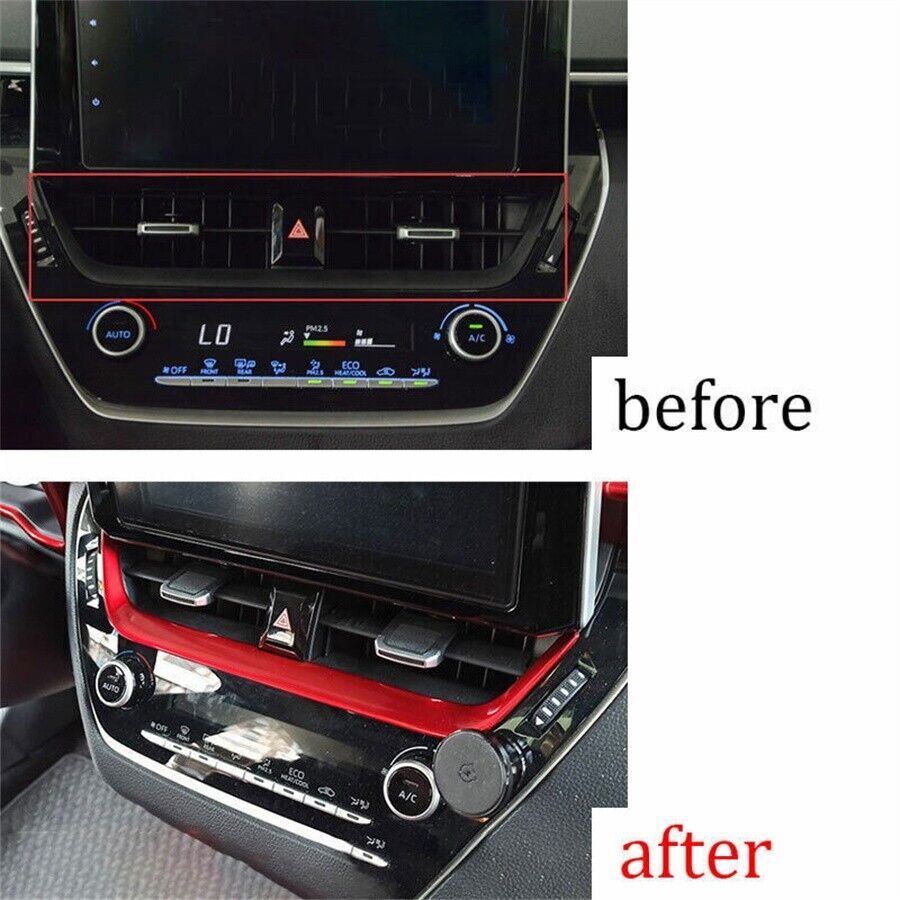 Center Air Vent Outlet Cover Trim For 2019-2023 Toyota Corolla Red Accessories