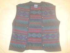 Vintage Men's Pendleton LOBO Wool Snap in Vest Liner Large Made in USA