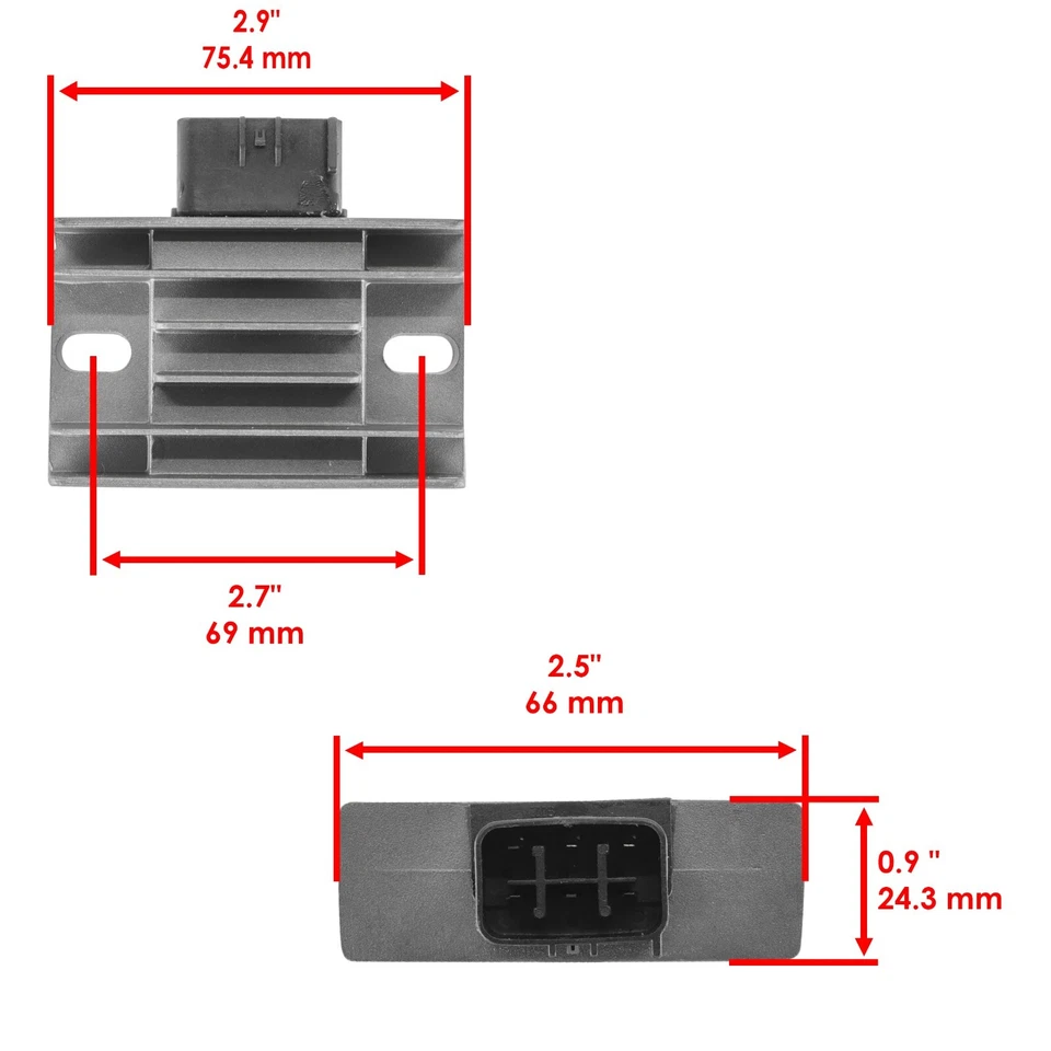 Stator Regulator Rectifier & Gasket for Suzuki LT-Z400 Quadsport Z400 2003-2008 - Image 3 of 4