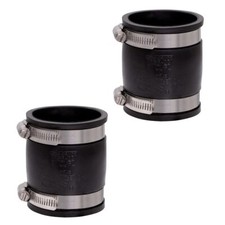 Fernco 1056 22 2 Inch Flexible PVC Coupling Pipe Fitting for Plumbing Projects