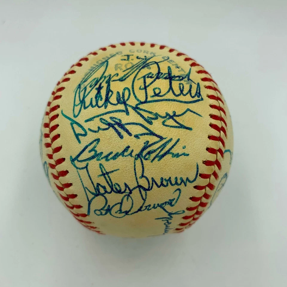1980 Detroit Tigers Team Signed Baseball 28 Sigs Sparky Anderson Trammell JSA - Image 3 of 4