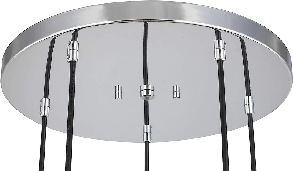 Colgante Woodbridge Iluminación 5 Luces Cromo Contemporáneo con Bombillas 18325CHR-G125 Foto 2 de 4