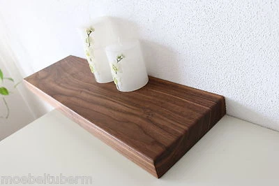 Wandboard Nussbaum Massiv Holz Board Regal Steckboard Regalbrett NEU au. auf Maß - Bild 1 von 4