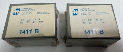 ''2'' Hammond Manufacturing 1411B Metal Project Utility Case Enclosure Box (A4)