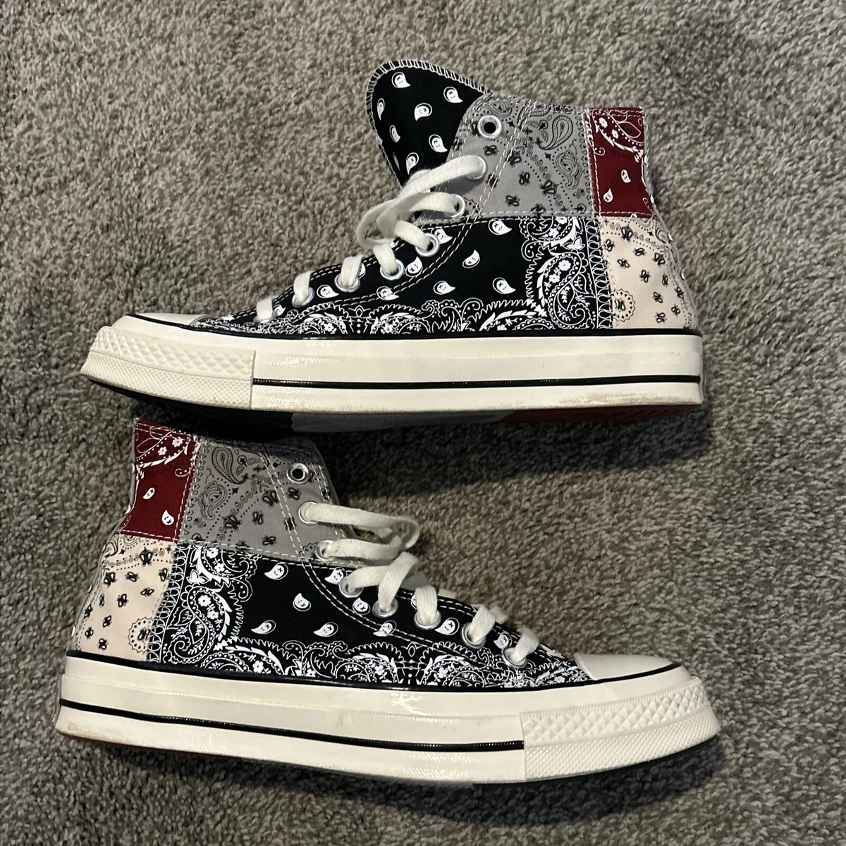 Size 7 Converse Chuck 70 High x Offspring Paisley Patchwork 2020
