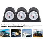 52mm Auto Gauge Set 3in1 Gauge Digital Dash Voltmeter Temperature Oil Pressure