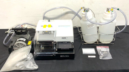 Biotek 405TS 405TSRSMML Lab Touch Screen Microplate Washer w/Vacuum Pump 212B