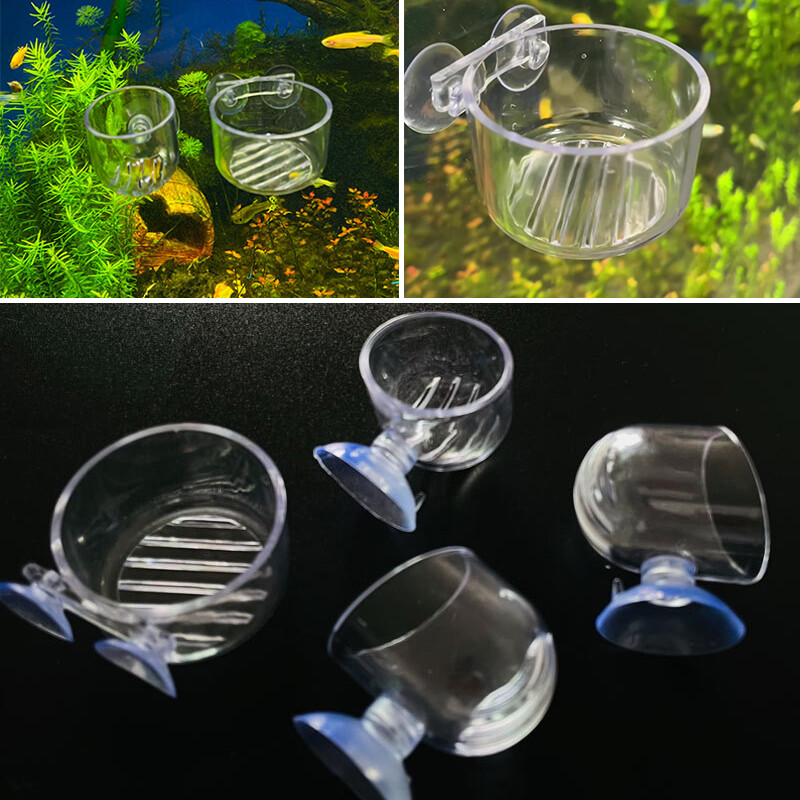 Aquarium Kegel Red Worm Feeder Transparent Fisch Ta Produktbild-Vorschau 4