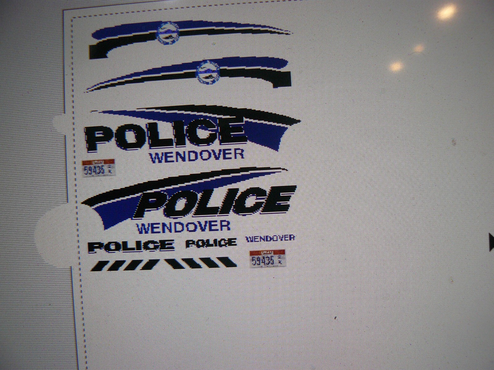 Wendover Utah Police Patrol Vehicle Decals 164 two for one money eBay
