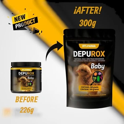Vitofarma Natural Dewormer For Chick, Suplemento en Polvo para Pollitos 300g