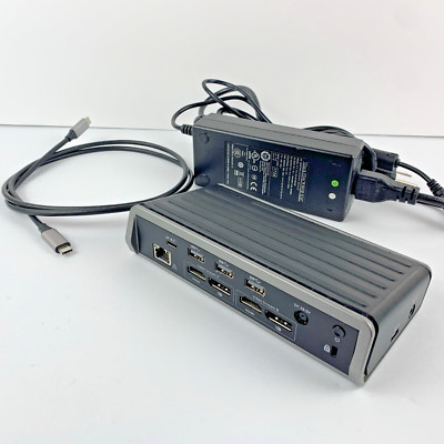 Targus USB-C 4K Docking Station 60W Power Delivery DSU400US w/ 130W AC Adapter