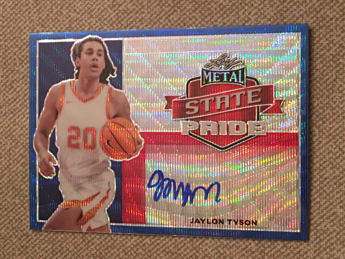 JAYLON TYSON 2021-22 Leaf Metal State Pride AUTOGRAPH #6/30 TX