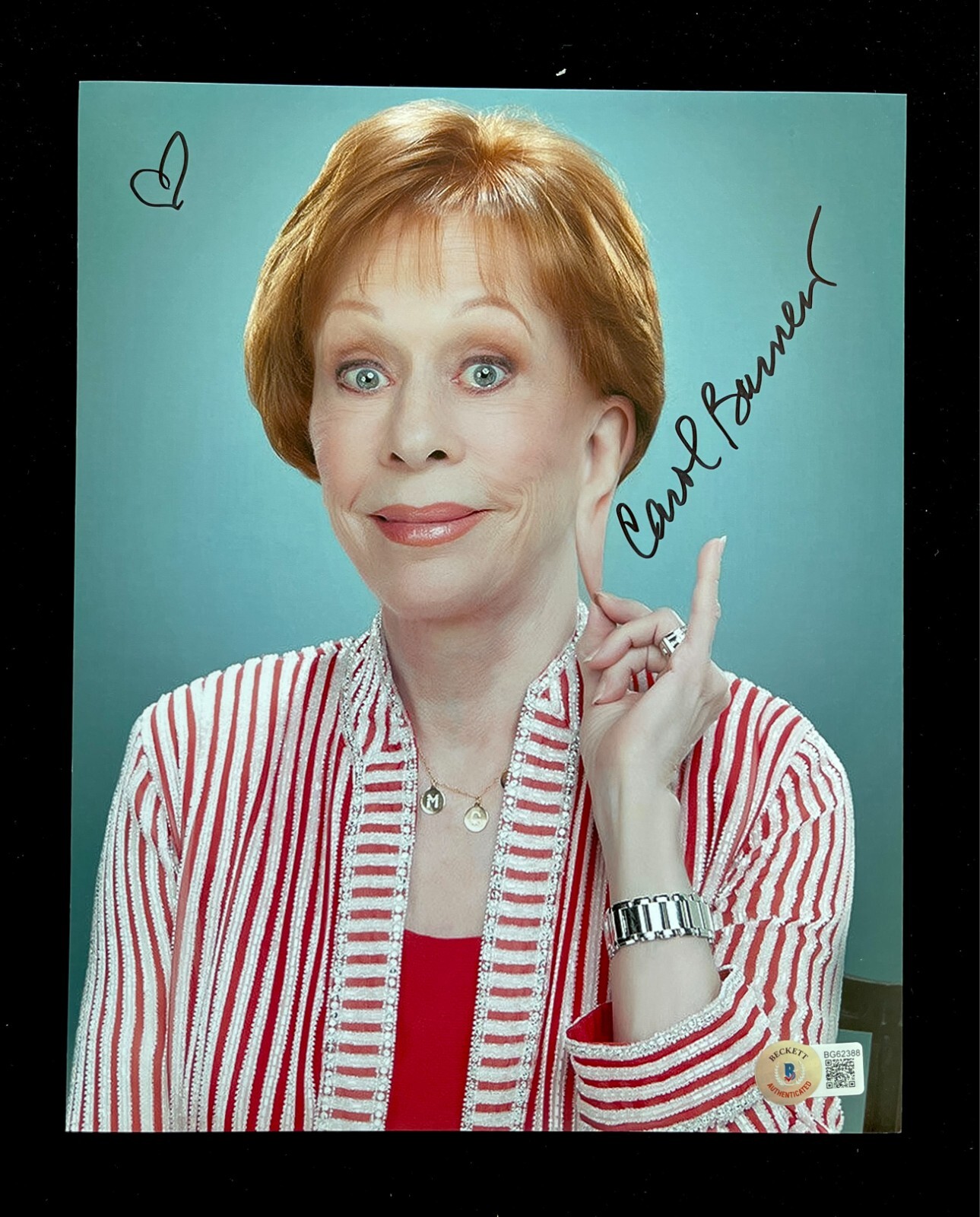 CAROL BURNETT SHOW MAMMA'S FAMILY MAGNUM P.I. HAND SIGNED 8X10 PHOTO BECKETT COA
