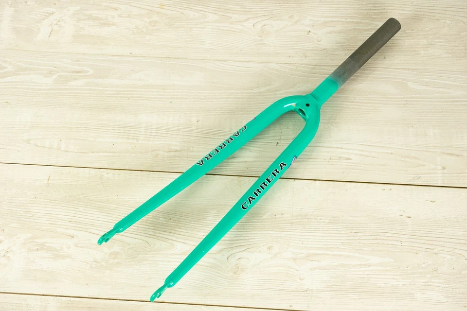 NOS CARRERA STEEL FORK 1" ROAD BIKE 700c THREADED QUILL VINTAGE 90S OLD CELESTE - Image 2 of 4