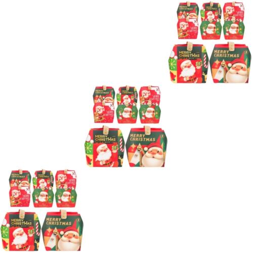  24 pièces boîte à pommes portable sacs d'emballage de bonbons fournitures de fête de Noël boîtes à cookies - Photo 1 sur 12