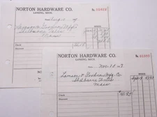 1927 Lamson Goodnow Norton Hardware Co Lansing MI Ephemera L332L