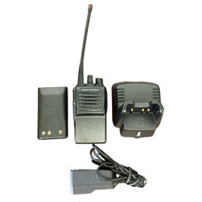 Vertex Standard VX-351-G7-5 UHF 16 Ch VX351 Two Way Radio w/ Charger and Antenna
