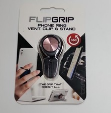 FlipGrip Phone Ring, Vent mount  Stand. Portable always on, with 360 rotation 