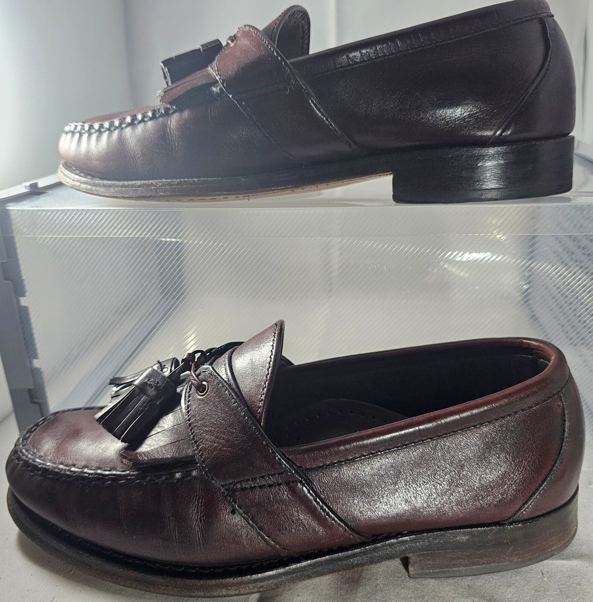 Allen Edmonds Enfield Penny Loafer Mens 11.5 E Burgundy Leather USA Dress Shoes Allen Edmonds Men main image 2