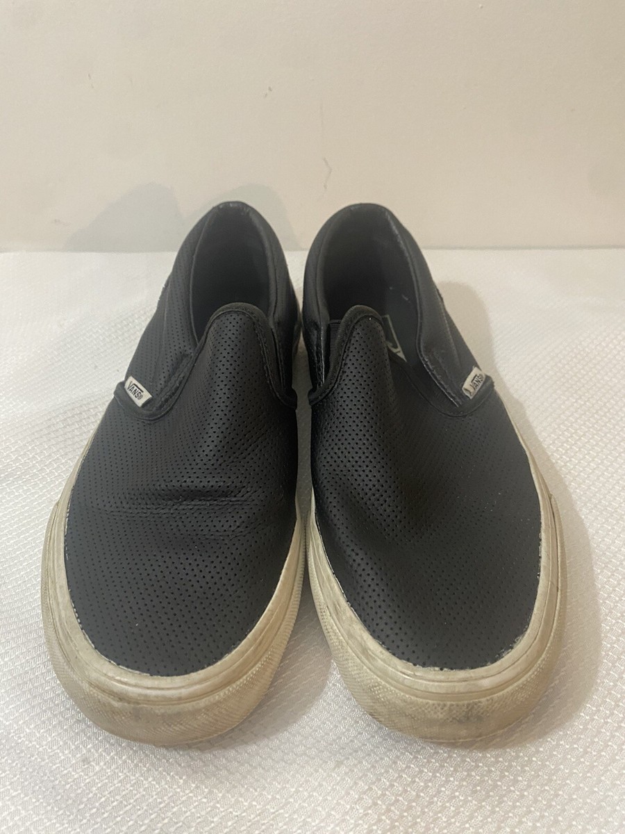 Vans 721356 Classic Slip On Black Perforated Sneakers  display picture 2
