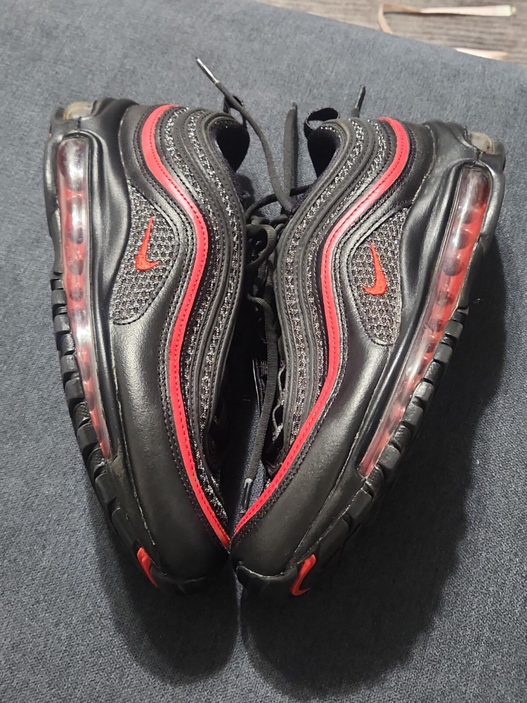 Nike Air Max 97 Womens Valentines Day Black Red Sneakers Size 8.5 CU9990-001