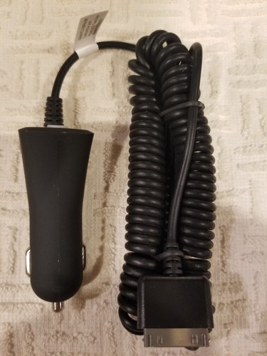 Car Charger w/ USB Port 2.1 Amp fo Apple iPhone 4 4S 4, 3G 3GS 1st Nano 30 Pin - Picture 2 of 3