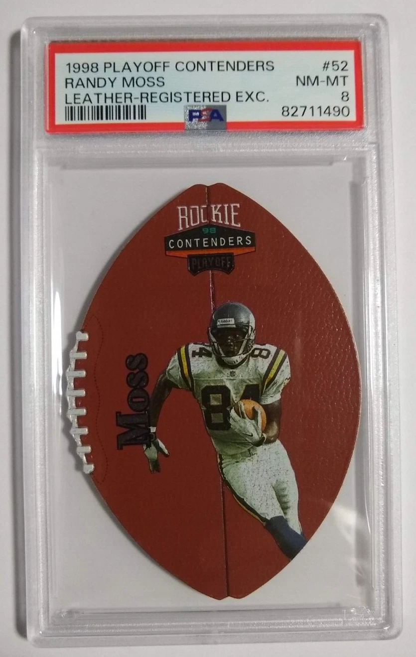 Randy Moss Playoff Contenders Leather #52 Registered Exchange