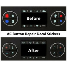 For 2007-2013 GM AC CLIMATE CONTROL BUTTON DECALS For GMC AND CHEVROLET TRUCKS