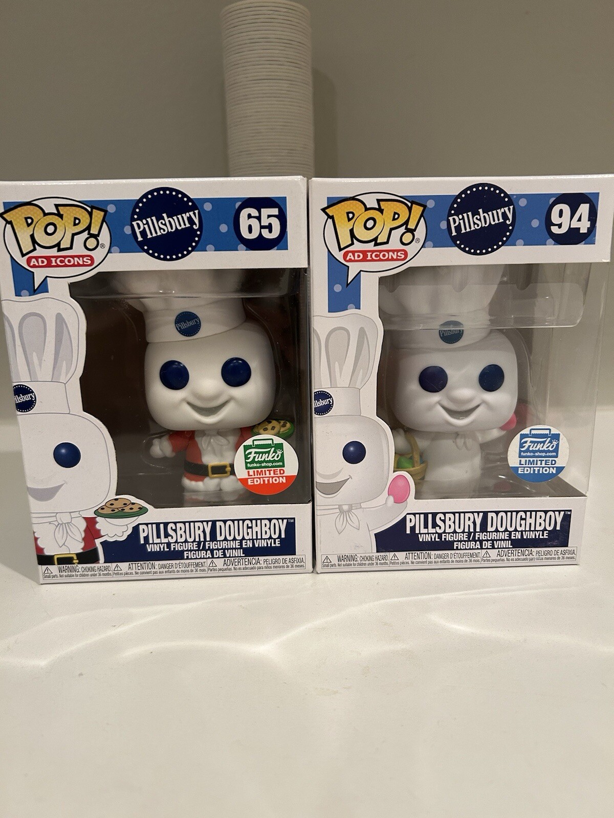 Funko Pop Pillsbury Doughboy Christmas and Easter Exclusive 2-Pack  
