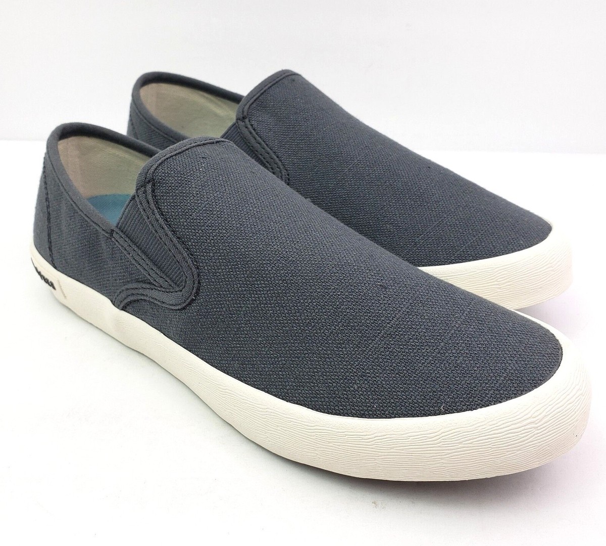 SeaVees Baja Classic Mens Size 7 Slate Navy Linen Canvas 