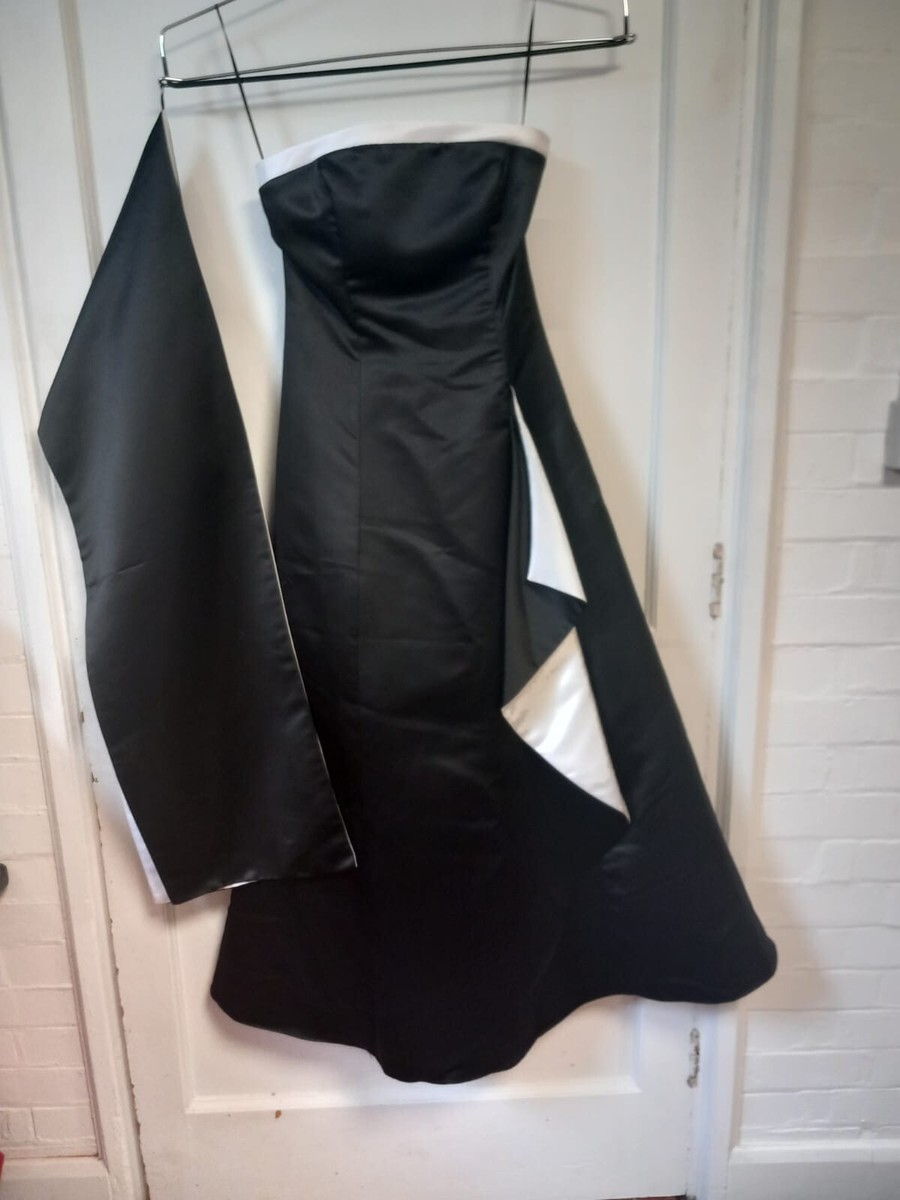 roman originals black and white dresses