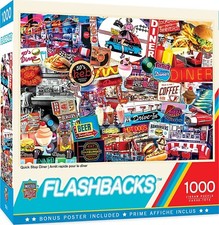 MasterPieces 1000 Piece Jigsaw Puzzle for Adults, Family - Quick Stop Diner NEW