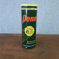 Vintage Brand New Penn X-76 YHD Tennis Balls New Old Stock Sealed Metal Can