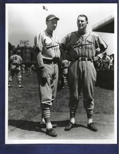 Mort & Walker Cooper Brace 8x10 B&W Photo St Louis Cardinals Baseball