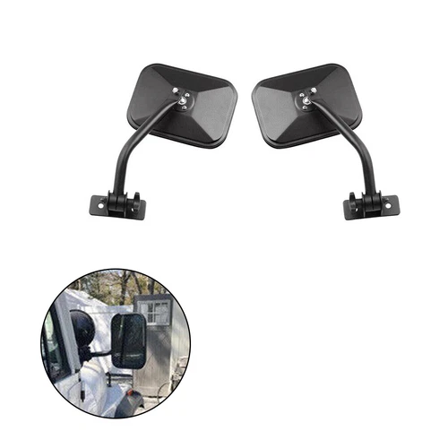 Door Off Quick Release Side Hinge View Mirrors For 97-18 Jeep Wrangler TJ JK A