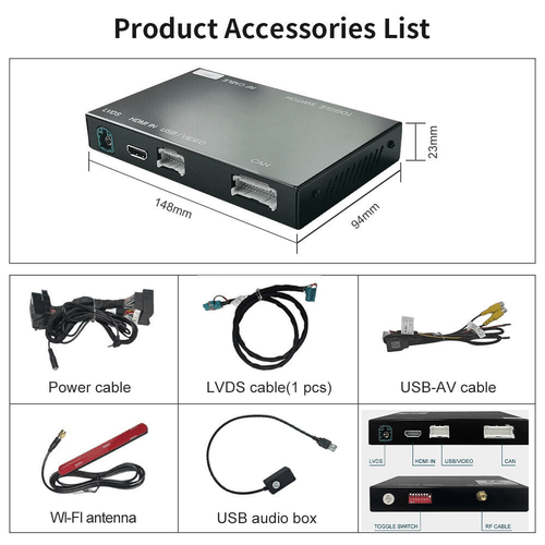 Wireless CarPlay Android Auto Interface for Mercedes Benz NTG5.0 5.1 5.2 W205 - Picture 8 of 9