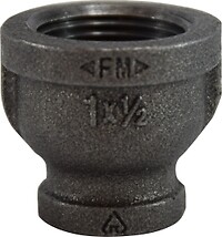 Reducing Coupling, 1" x 3/4" Black Malleable Iron 65442