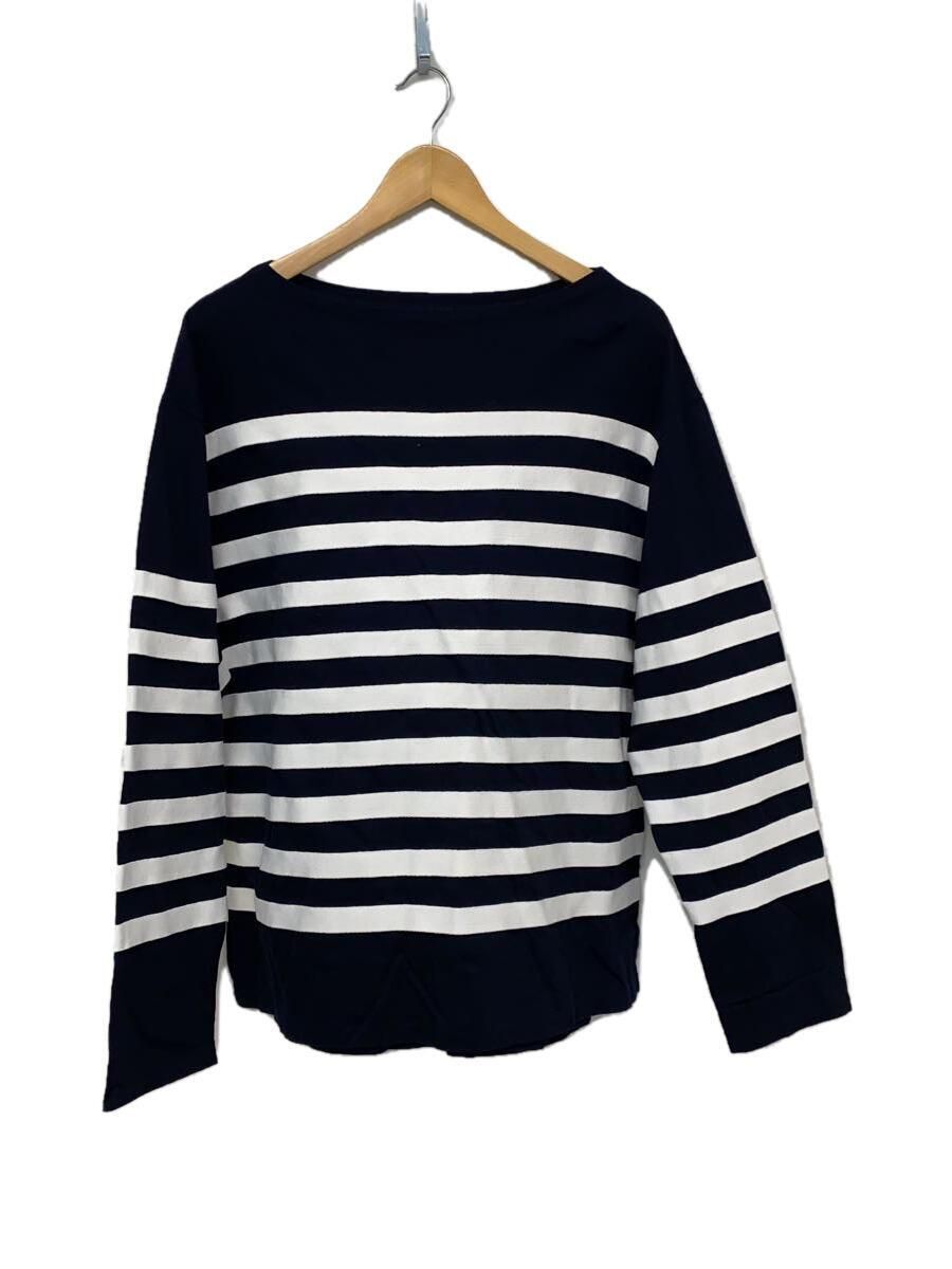 Yonetomi Textile Long Sleeve T Tee M Cotton Navy Border 13-222-015  