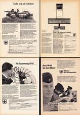 3w50090/ Lot Reklame aus 1968 &ndash; BUNDESWEHR