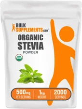 BulkSupplements Organic Stevia Leaf Powder - Stevia Leaf - Green Stevia