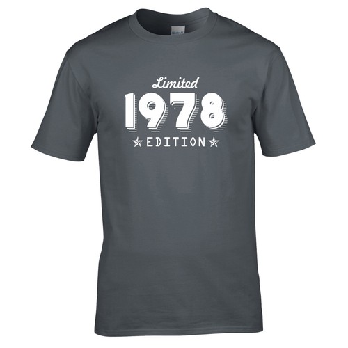 Limited Edition 1978 T-Shirt Born 47th Year Birthday Age Present Funny Mens Gift - Picture 3 of 8