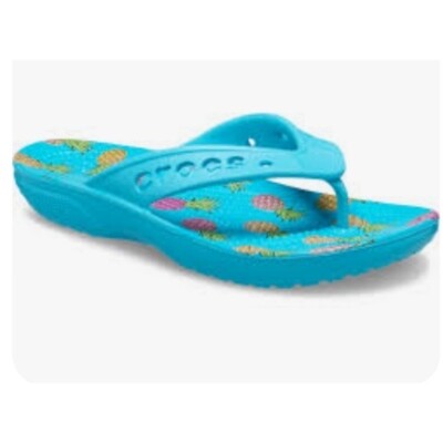 Crocs Men\'s Baya II Graphic Flip Flops Amazon.com | Crocs Unisex Adult Baya II Flip Flops, Black, 4  main image 3