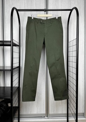 Alberto Aspesi green cotton chino pants size 48