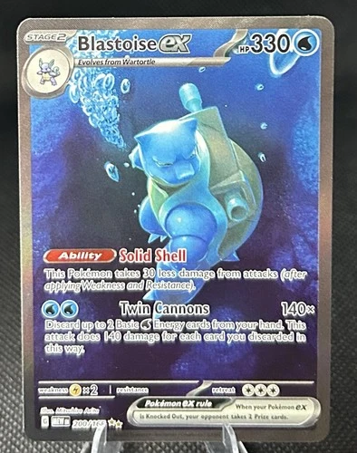 Pokémon Scarlet & Violet 151 TCG Blastoise EX 200/165 Sir Special Illustration