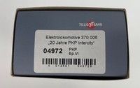 Tillig 04972 E-Lok 370 006 „20 Jahre Pkp Intercity“ Ep. Vi Pkp - Einmalauflage 2