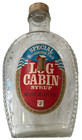 Vintage 1970s Log Cabin Syrup Clear Glass Eagle Embossed Bicentennial Bottle — photo 1