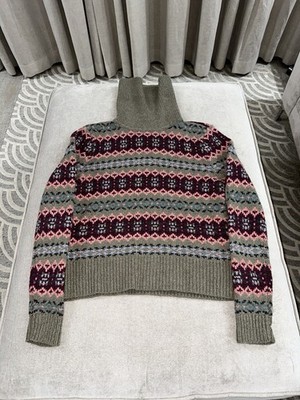 Ralph Lauren Fair-isle Wollmischung Rollkragen Pullover XS Extra Small Damen