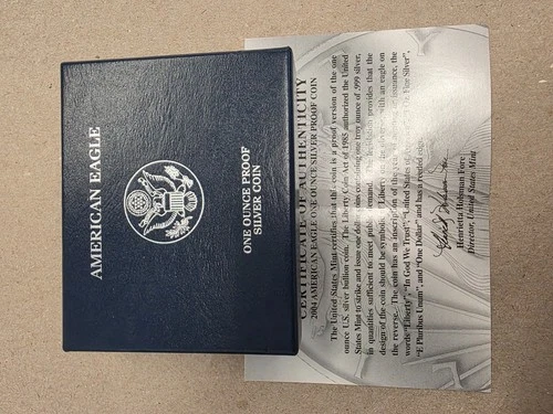 2004 American Eagle One Ounce Proof Silver Bullion Coin with Box