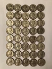 SILVER 1964 QUARTERS - LOT OF 40, 90% pure, good condition - $10 roll below SPOT