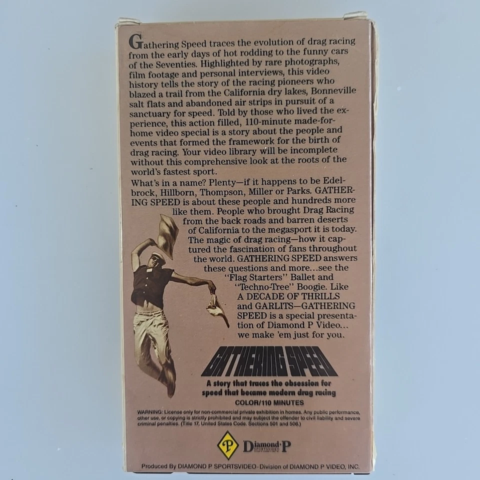 Gathering Speed VHS by Diamond P Sports Video - Drag Racing - Image 2 of 4